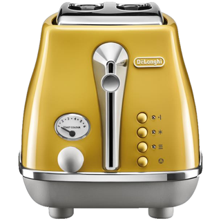 De'Longhi 德龙 Delonghi）面包机 复古系列多士炉 不锈钢内胆烤吐司机 家用烤面包机  CTOC2003.Y 波西塔诺黄