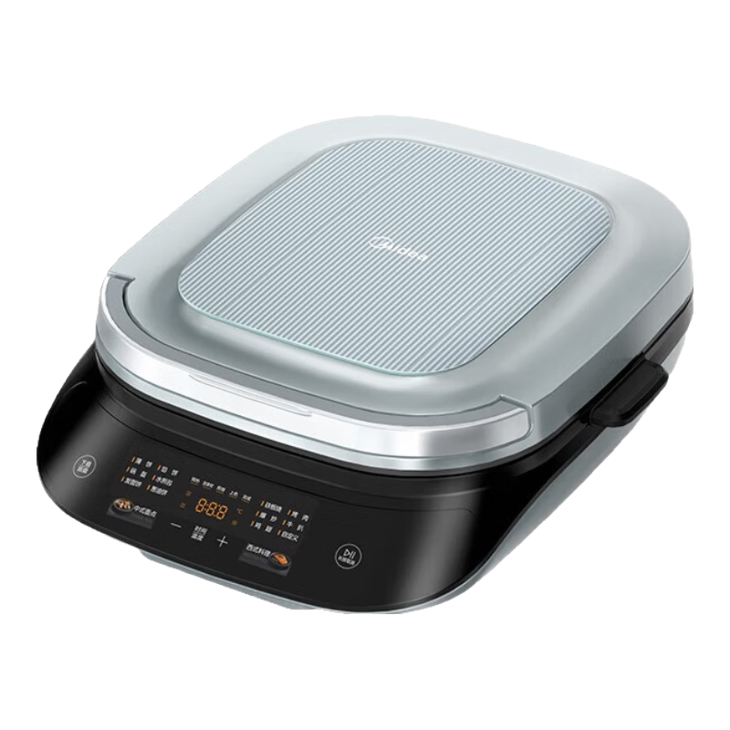 美的（Midea）电饼铛家用 下可拆洗双面加热加深大火力40mm加深34cm烙饼煎饼锅三明治早餐机煎烤机电饼档JKE3483