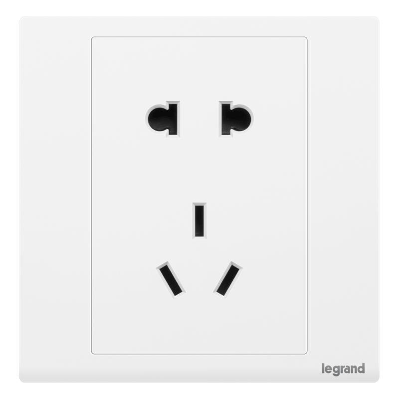 legrand 罗格朗 TCL-legrand TCL-罗格朗 朗淳/朗淳S系列 五孔插座 玉兰白