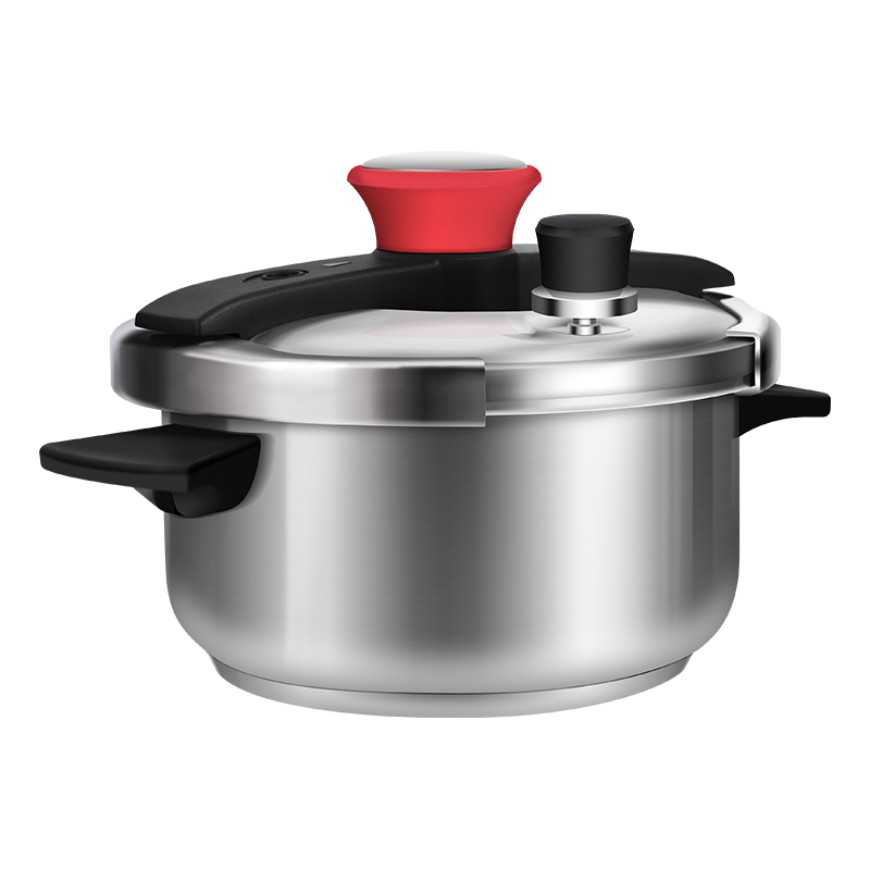 双喜 DOUBLE HAPPINESS 高压锅压力锅304不锈钢 酷旋夹钳单手轻松开盖电磁炉燃气灶通用 4L
