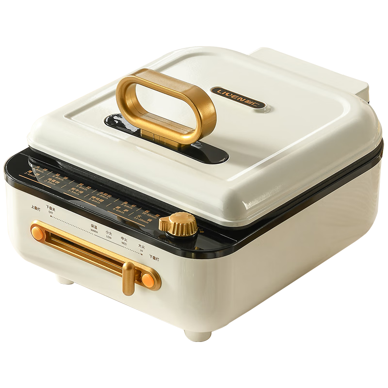 利仁（Liven）电饼铛家庭用6.5cm加深电饼档涮烤一体锅多功能电热锅电火锅三明治早餐机LR-J2308