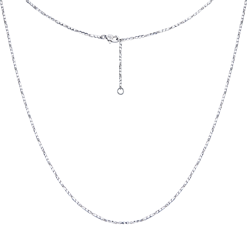 六福珠宝铂金项链糖果单链铂950素链锁骨链 计价L04P0015DS 约3.63克