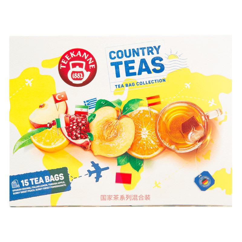 Teekanne恬康乐欧洲5国水果茶包组合装 蜜桃柠檬袋泡冷泡茶包