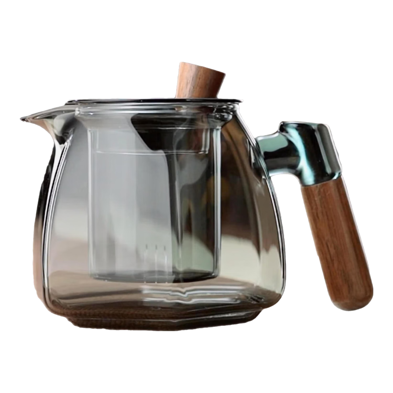全度（Quandu）玻璃泡茶壶家用耐高温煮茶壶套装花茶过滤茶具办公室泡茶 六棱壶 650ml