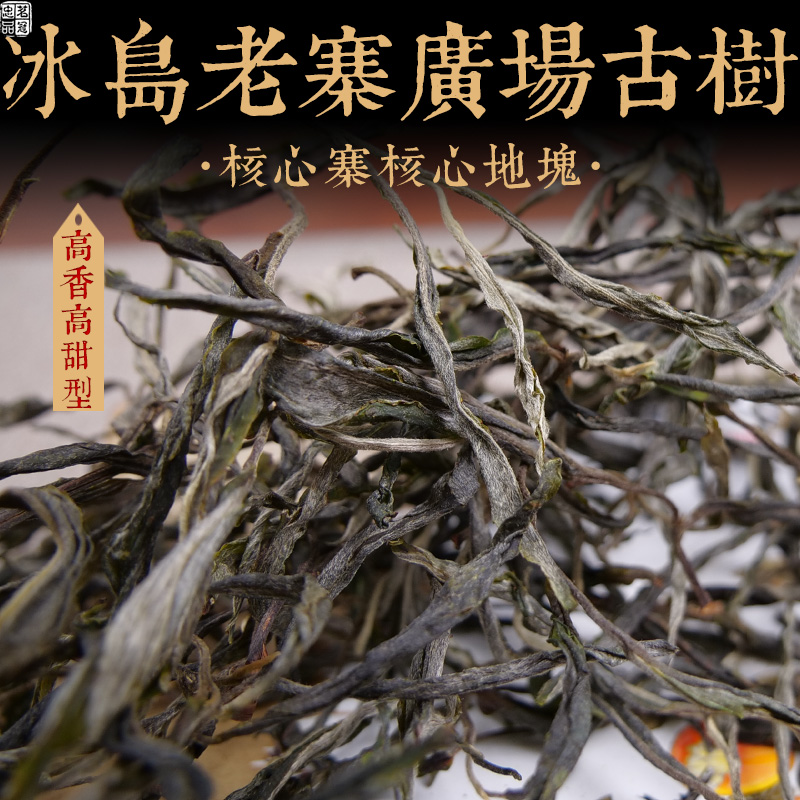 茗冠忠品2021年春茶冰岛老寨广场核心早春古树散茶云南古树茶 普洱茶散茶 100克