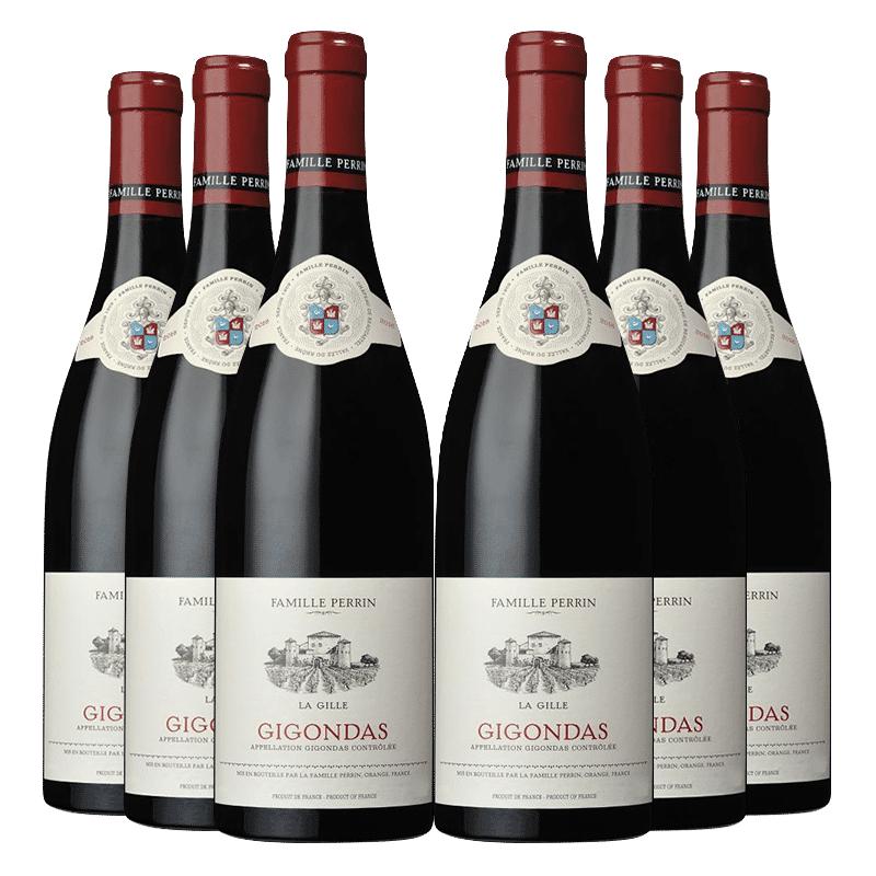 FamillePerrin 佩兰家族 法国罗纳河谷特级村AOC系列拉吉尔吉恭达斯红葡萄酒750ml原瓶进口 六支整箱装750ml*6