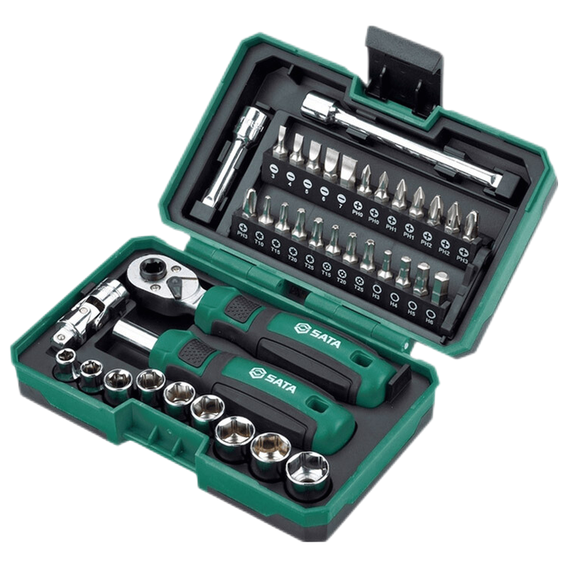 SATA 世达 05498 棘轮扳手套装 38件套