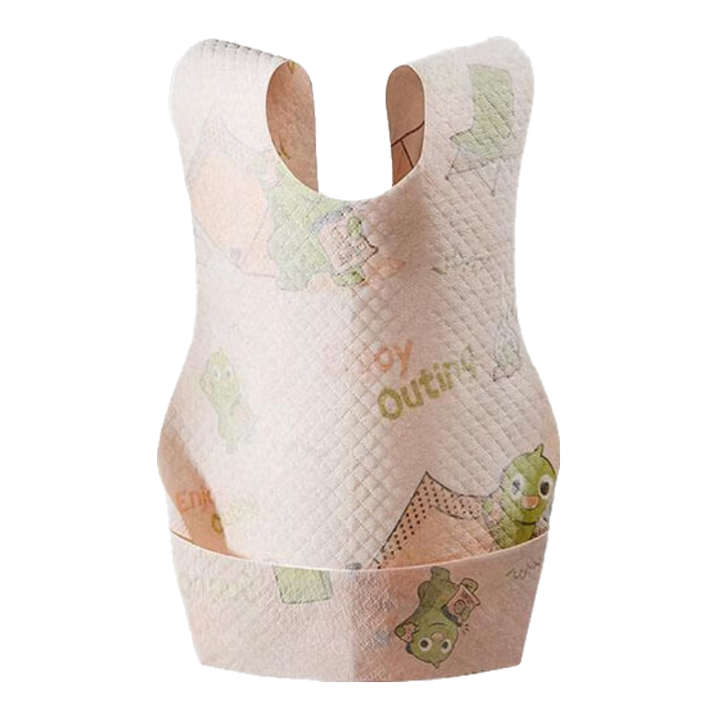 babycare婴儿口水巾围嘴围兜一次性柔软小方巾防脏围兜霸王龙托比20片 20片/盒-霸王龙托比