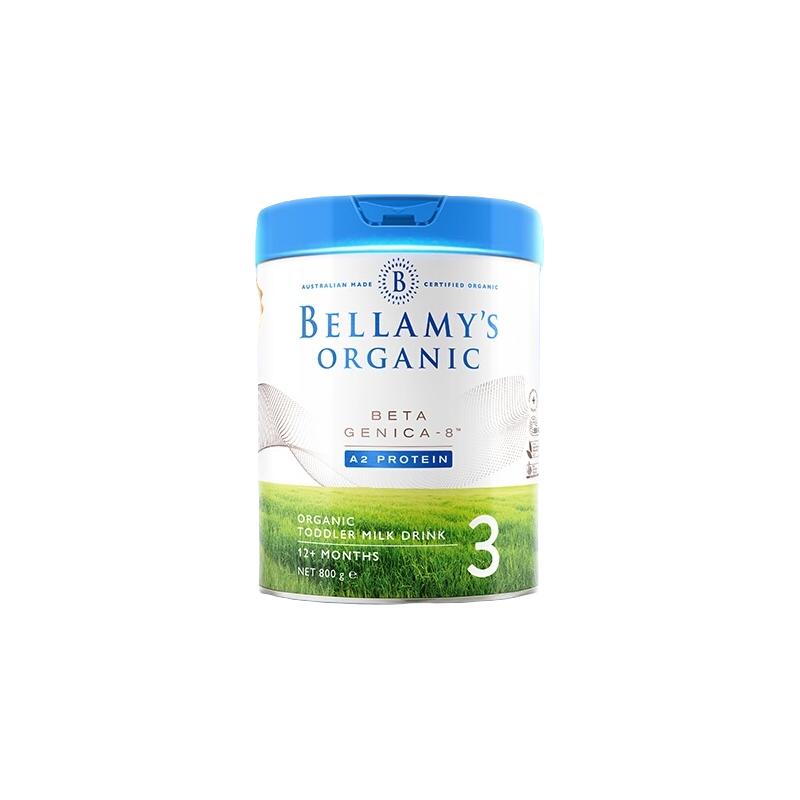 BELLAMY'S 贝拉米 澳洲 贝拉米 白金有机A2蛋白3段1-3岁800g*4罐