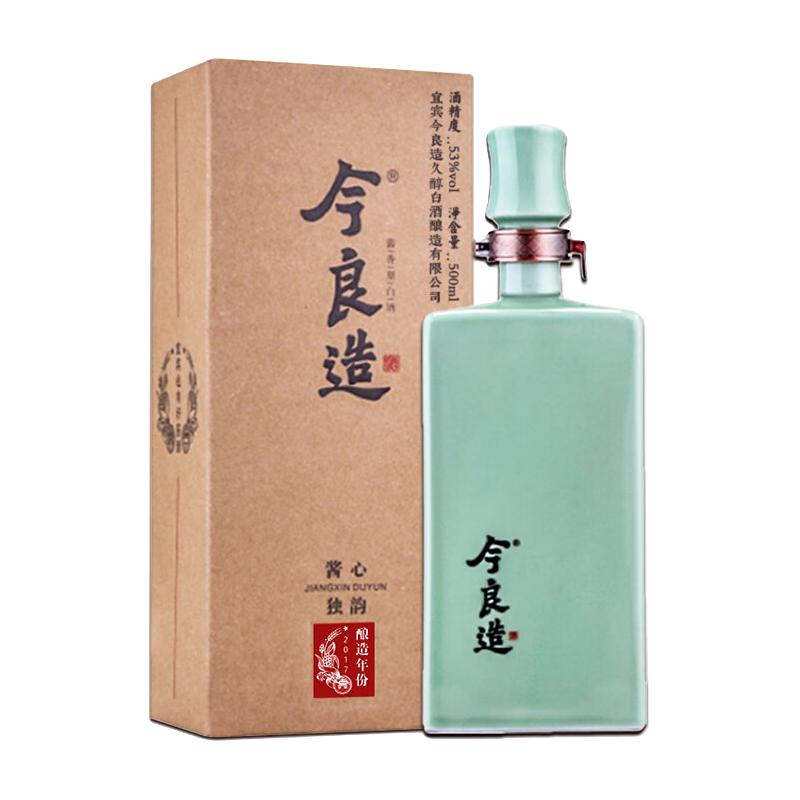 今良造【大曲坤沙坛存6年】纯粮食白酒整箱酱香型53度酱心独韵礼盒装 53度 500mL 1瓶 单瓶装