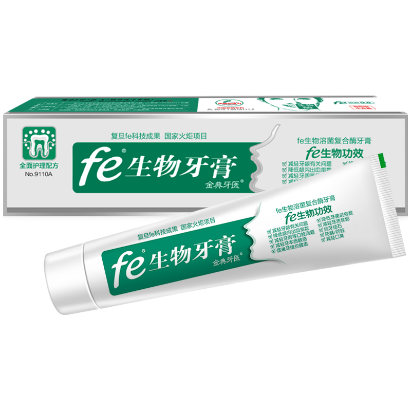  fe/金典牙医 生物酶 牙膏  茶香 220g