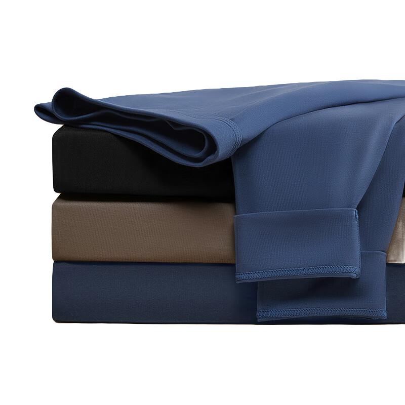 金利来莫代尔保暖裤男包筋双面结构保暖男士保暖秋裤男 莫代尔款-深海蓝 XL 女170-男175