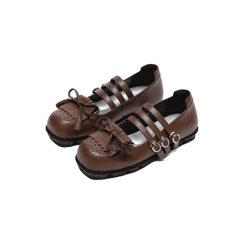 【25SS】littlegood复古蝴蝶结玛丽珍鞋女2025浅口芭蕾舞鞋