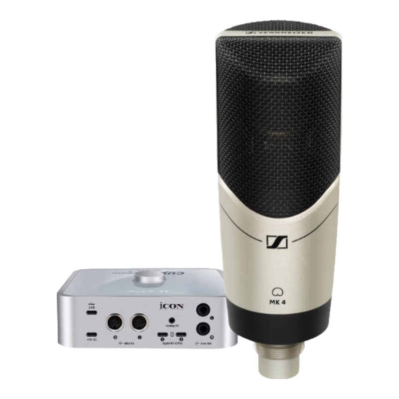  SENNHEISER/森海塞尔 专业录音 专业电容麦克风+声卡