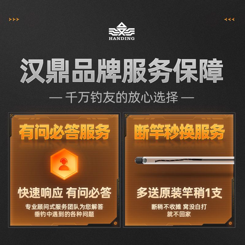 【加窝料】汉鼎螺纹钢2代大物竿轻量鲢鳙钓鱼竿手杆台钓竿巨物竿