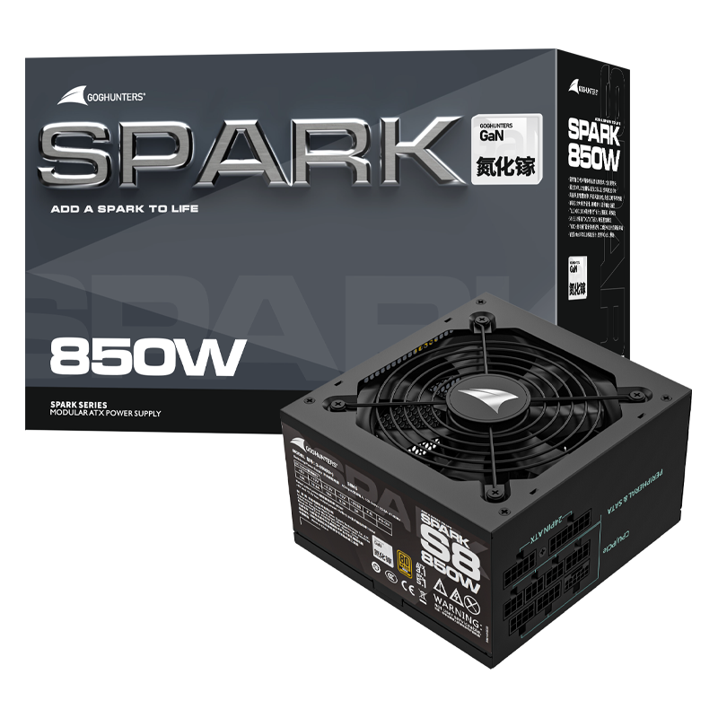 长城（Great Wall）氮化镓850W台式电脑电源金牌模组(ATX3.1/原生PCIe5.1/单路12V/自动启停/支持50系列显卡）