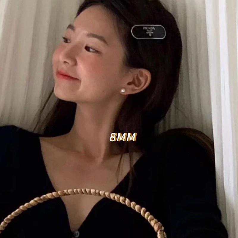 大珍珠耳钉999纯银耳钉女珍珠耳钉女士轻奢高级感珍珠耳环耳饰新