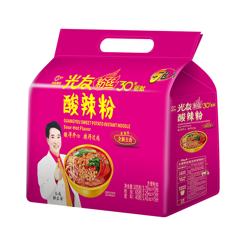  光友 非油炸无明矾 酸辣粉  105.00g 包装
