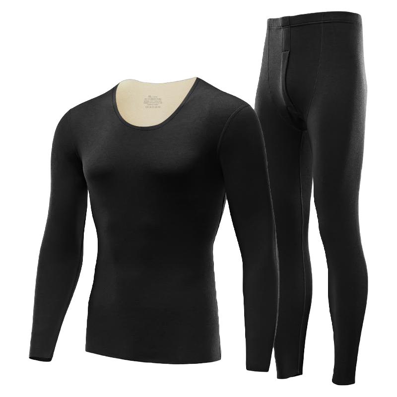 南极人 羊羔毛保暖内衣套装男女士无痕加绒加厚抗菌打底秋衣秋裤冬