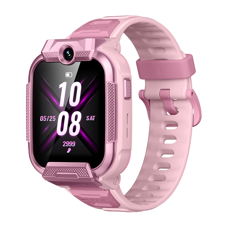 小寻【X5升级款】儿童电话手表X5PRO 长续航 4G全网通双摄视频拍照定位 小开学 粉色