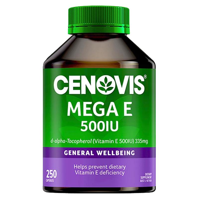 CENOVIS 萃益维 澳洲Cenovis萃益维天然维生素E软胶囊250粒内服进口外用