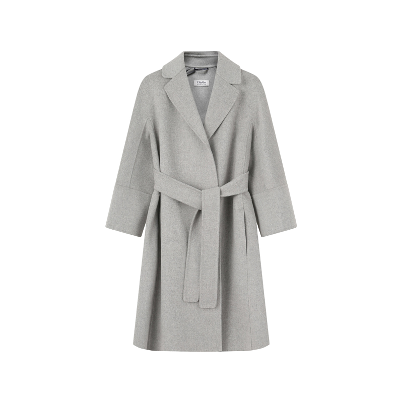 MAXMARA 女士绵羊毛中长款七分袖大衣外套