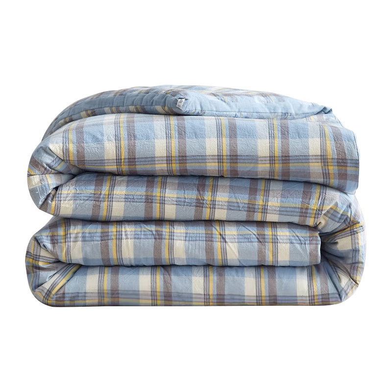 雅鹿·自由自在A类被子抗菌春秋冬季纤维被芯单双人4斤200x230cm 简兮蓝