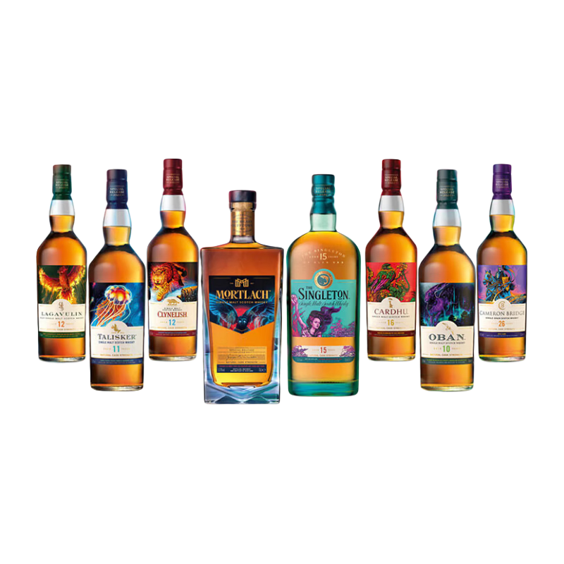  LAGAVULIN/乐加维林 威士忌套装  单一麦芽 无年份 瓶装 40%vol 700ml 8瓶
