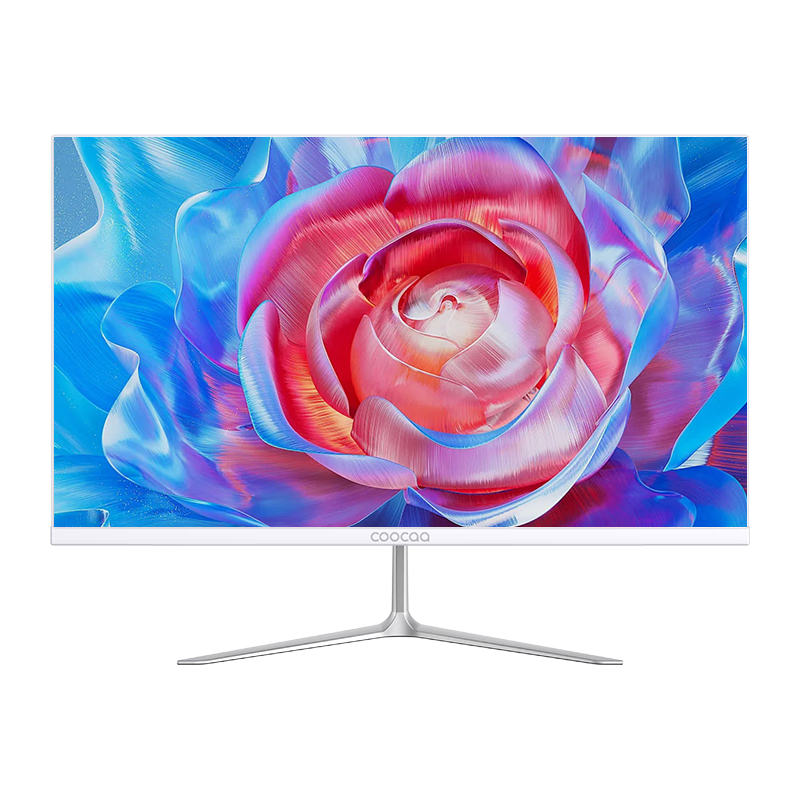 coocaa酷开 创维电脑 27英寸高清一体机电脑 办公台式主机（12代酷睿i5-12450H 16G 512G WiFi 蓝牙）白