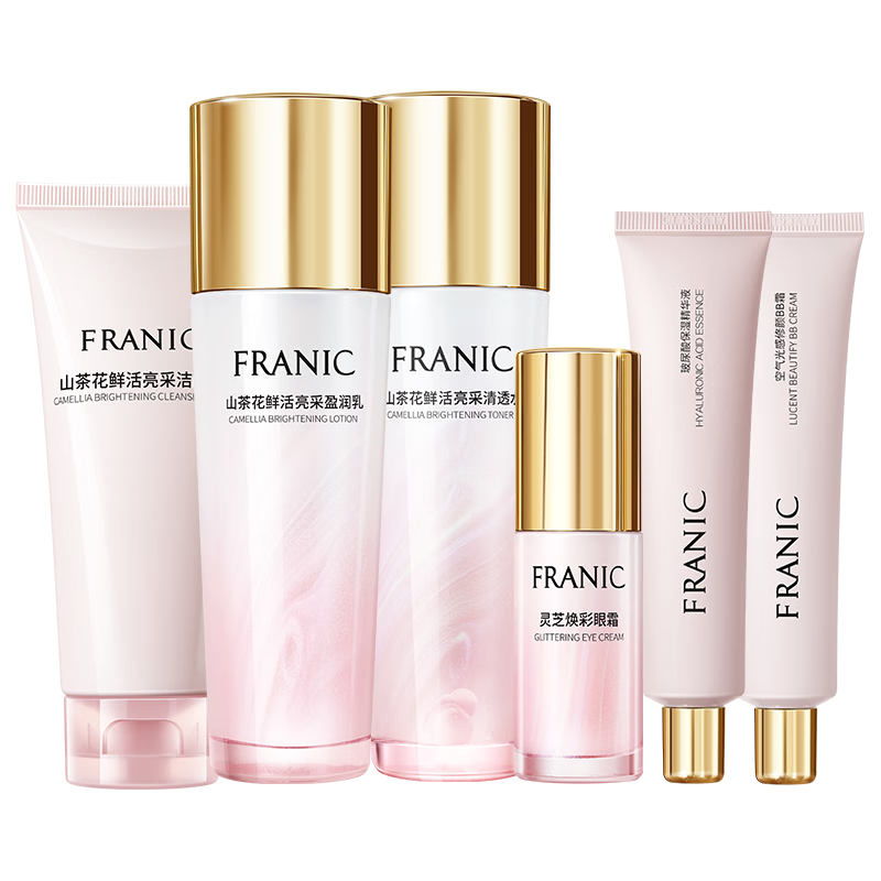 FRANIC 法兰琳卡 山茶花套装+赠紧致抗皱嫩肤霜