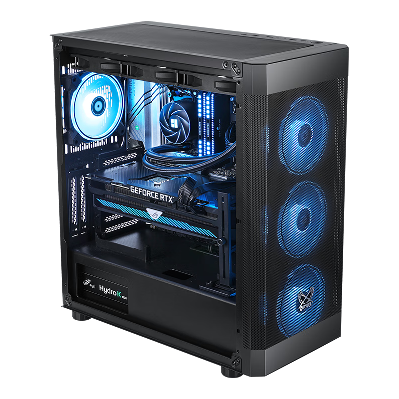 MLOONG 名龙堂 13代i7 13700F/4060Ti/4070台式组装电脑主机游戏DIY直播全套整机 标准版I7 13700F/RTX3070 单主机