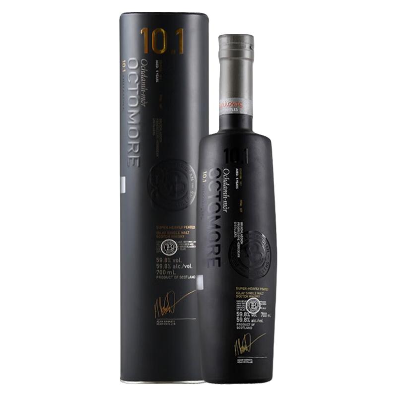 BRUICHLADDICH 宝树行 布赫拉迪泥煤怪兽10.1号限量版700ml 苏格兰单一麦芽威士忌 原装进口洋酒