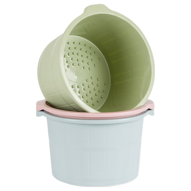 本迪家用加深洗脚桶洗脚足浴桶泡脚盆塑料泡脚桶水桶单个 颜色