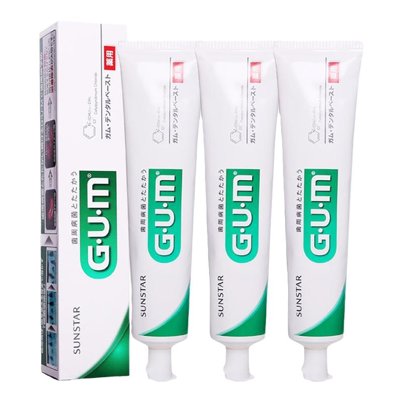GUM 牙周护理护牙龈牙膏155g*3尚都乐客Sundrug保税