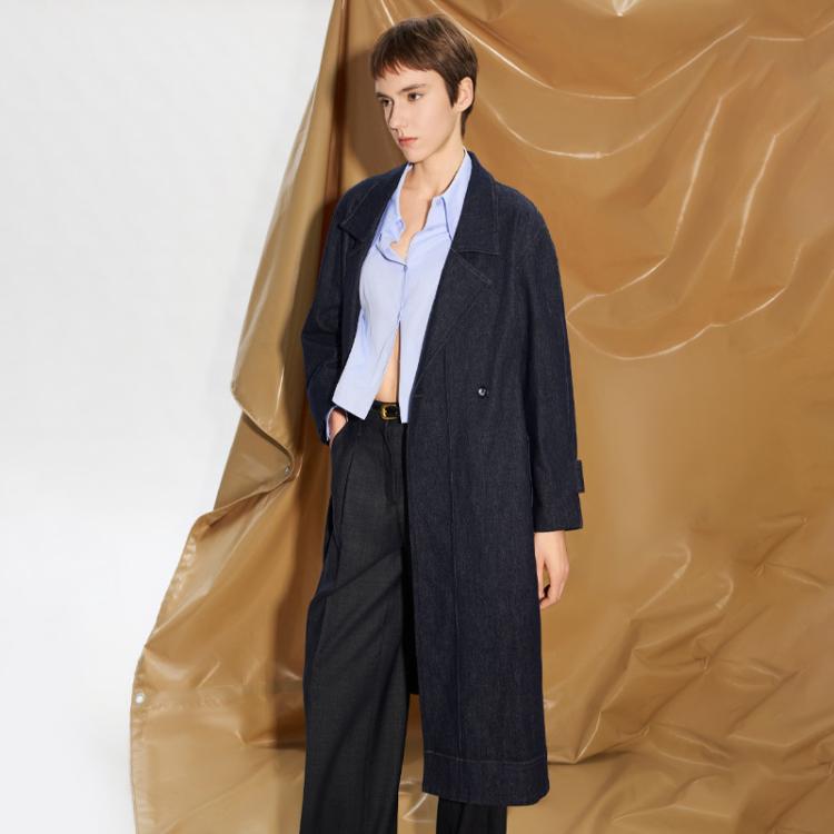 朗姿 集团旗下欧洲EiLEEN ELITEE高级感中长款气质风衣