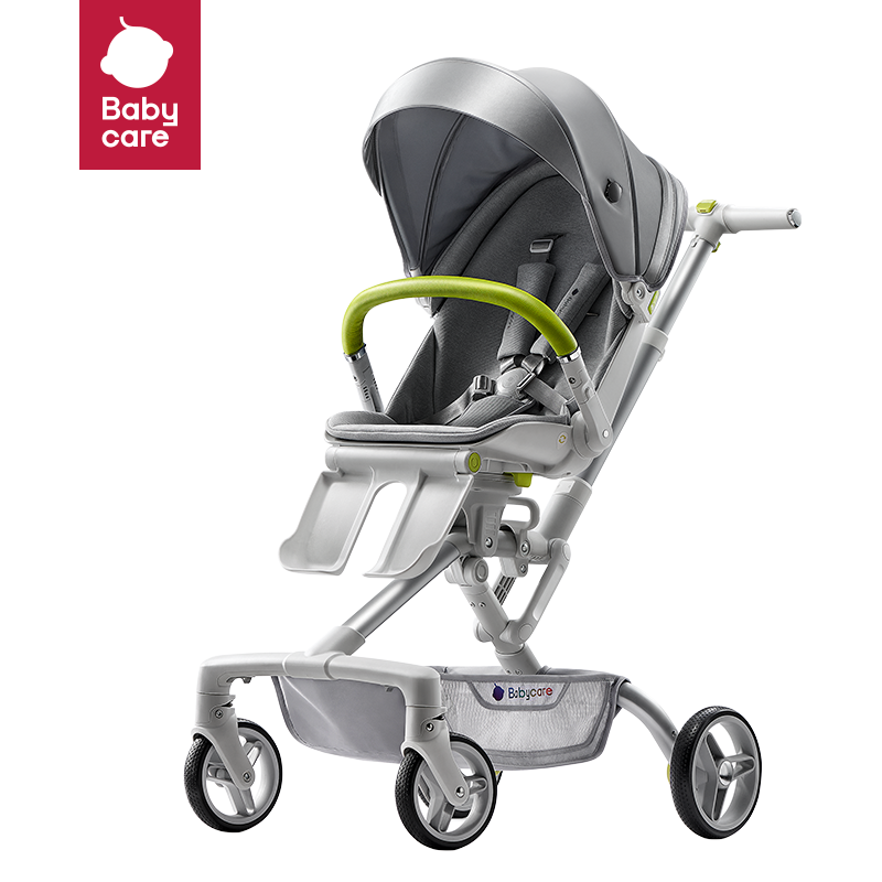  babycare 可坐可躺 儿童推车  高景观推车