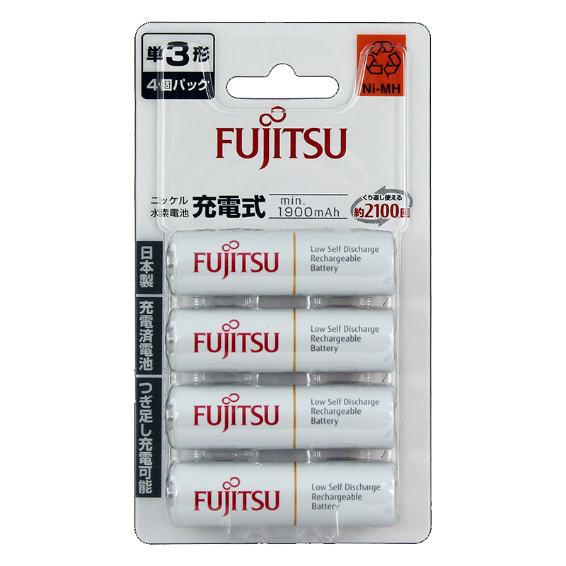 FUJITSU 富士通 充电电池七号四粒装
