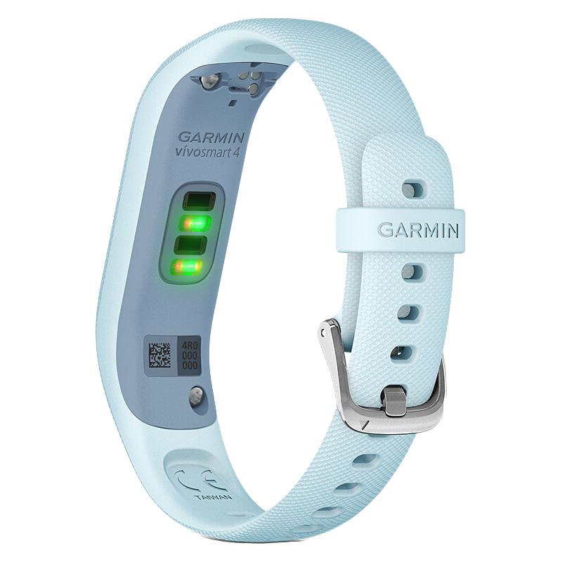 佳明（GARMIN）智能手环vivosmart 4 蓝色 运动光学心率睡眠监测游泳手环来电提醒智能通知手环 标准腕带