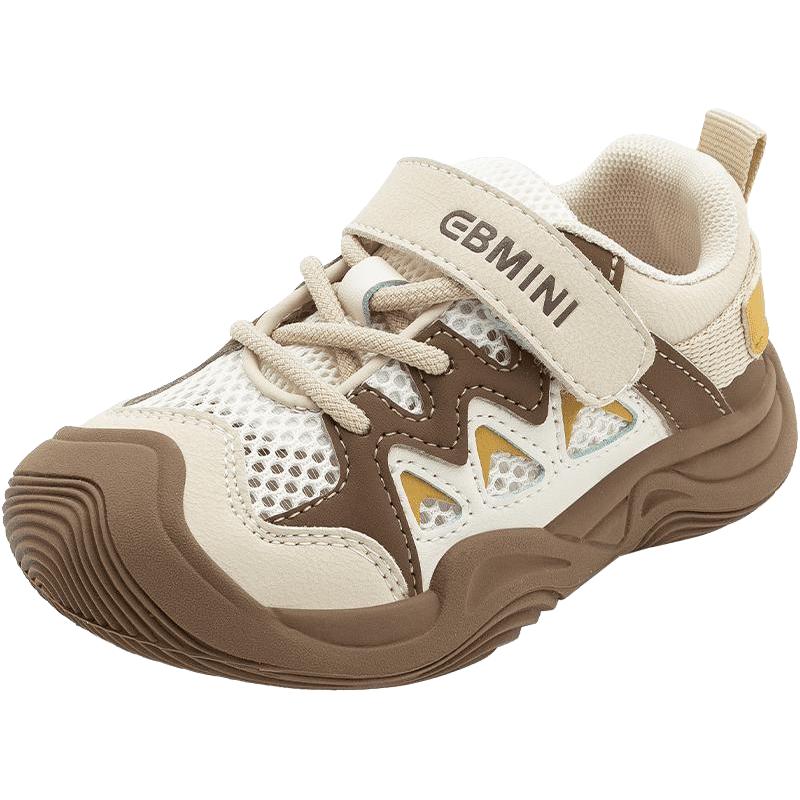 英贝米尼轻稳运动鞋2025秋季透气宝宝网鞋防滑软底机能鞋男童鞋夏