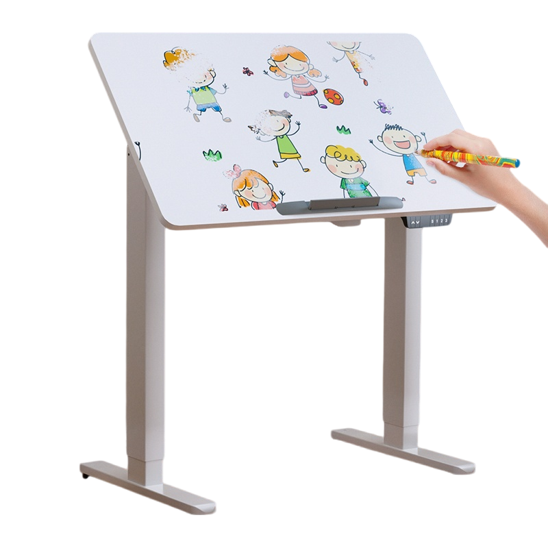 joyworker电动升降桌可折叠书桌倾斜儿童学习电脑桌可移动小户型