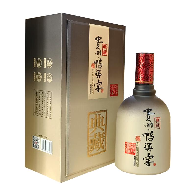 鸭溪牌贵州鸭溪窖 52度浓香型白酒 礼盒装 浓头酱尾 52度典藏（500ml单瓶装）