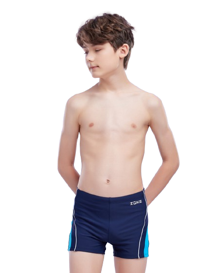 洲克 zoke男士泳裤专业竞技运动平角泳裤青少年防尴尬游泳裤男