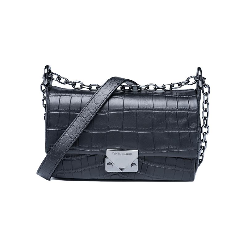 GIORGIO ARMANI 乔治·阿玛尼 Y3E069-YED2A 女士单肩斜挎包 黑色