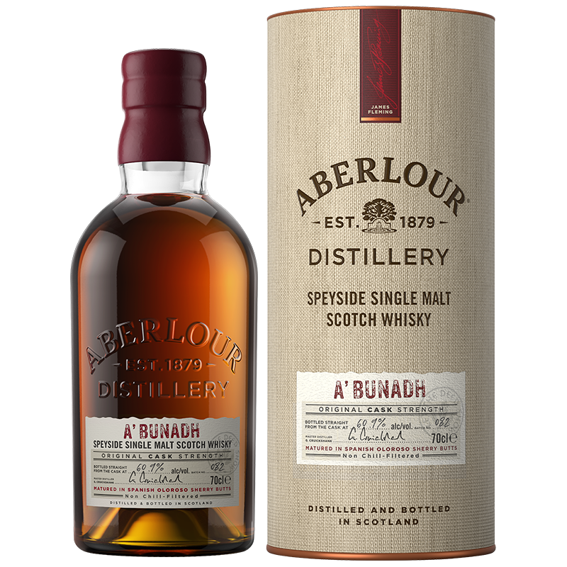  Aberlour/亚伯乐 原桶陈酿 高地单一麦芽苏格兰威士忌  单一麦芽威士忌 无年份 雪莉桶 59.6%vol 瓶装 700ml 700ml