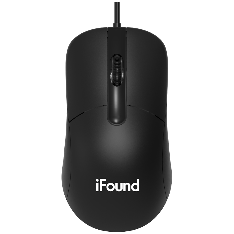 iFound 方正科技 F660 有线鼠标 1000DPI 黑色