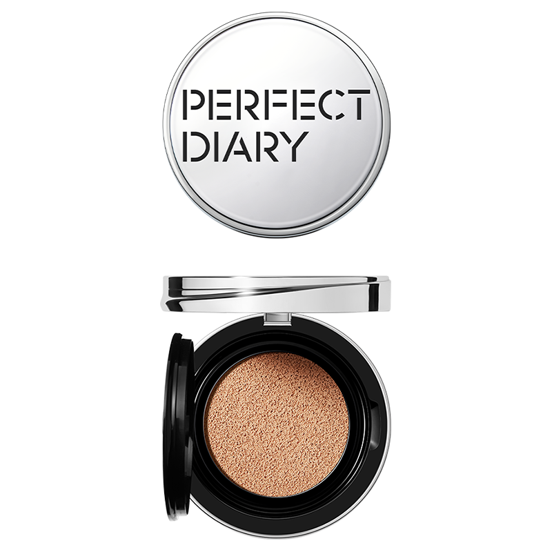 完美日记 【轻薄透柔】羽感精华气垫哑光雾面遮瑕保湿提亮肤色持久不脱妆