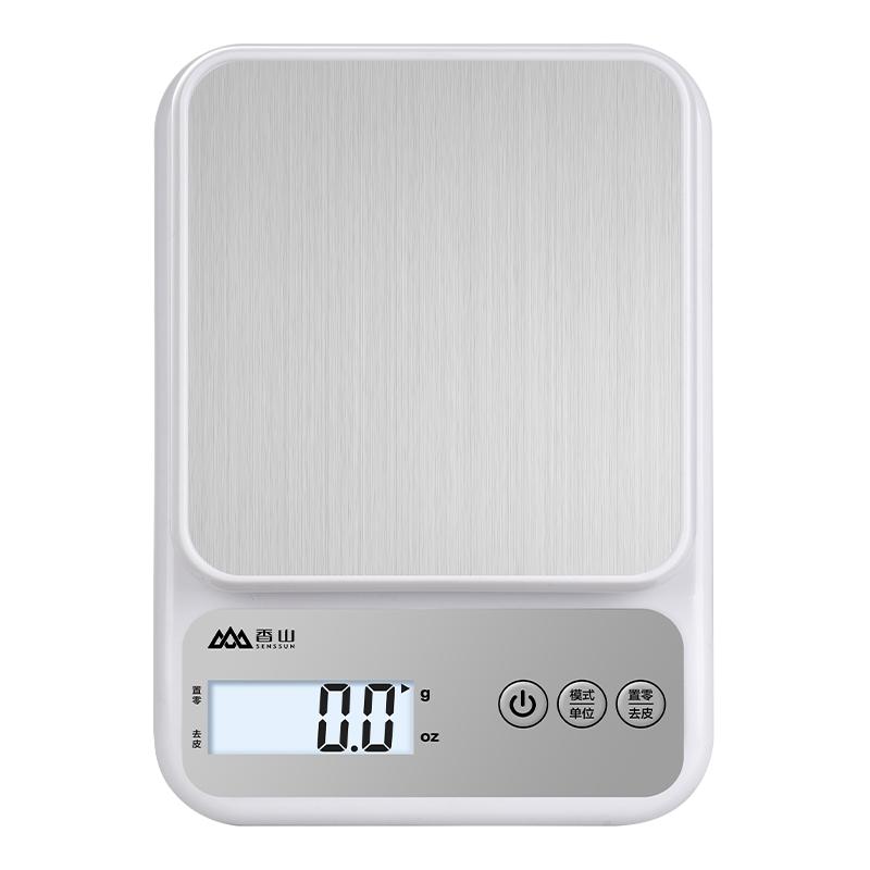 香山厨房秤电子秤小型精准电子称克秤高精度食物称家用烘焙称重器
