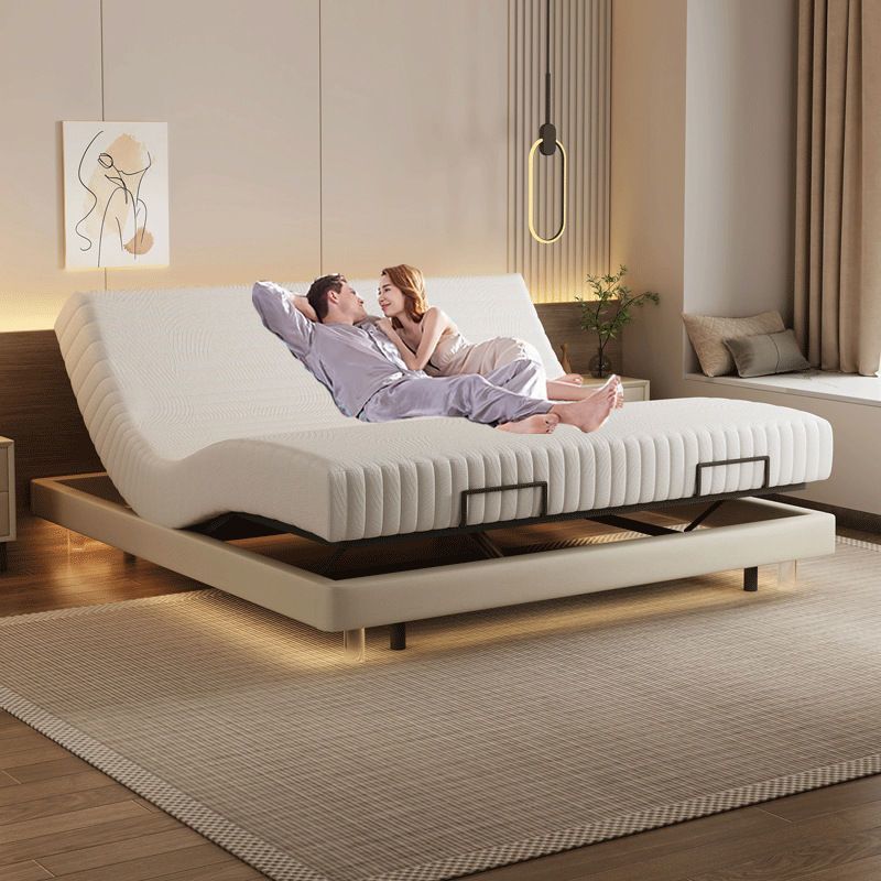 电动智能多功能智能电动床无床头意式轻奢现代悬浮双人简约升降床