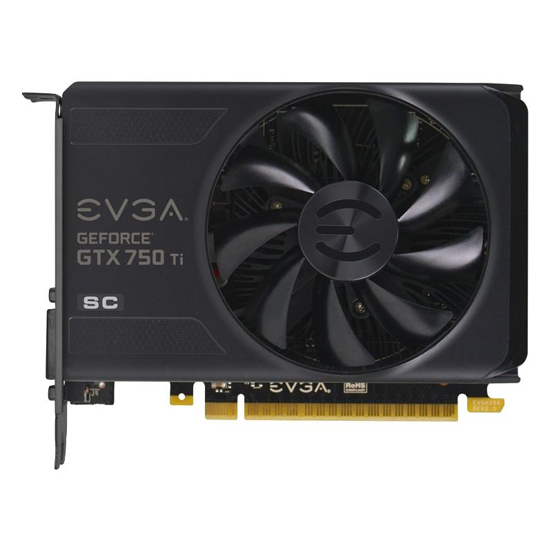 EVGA GeForce GTX 750Ti 2GB SC 显卡 2G 黑色
