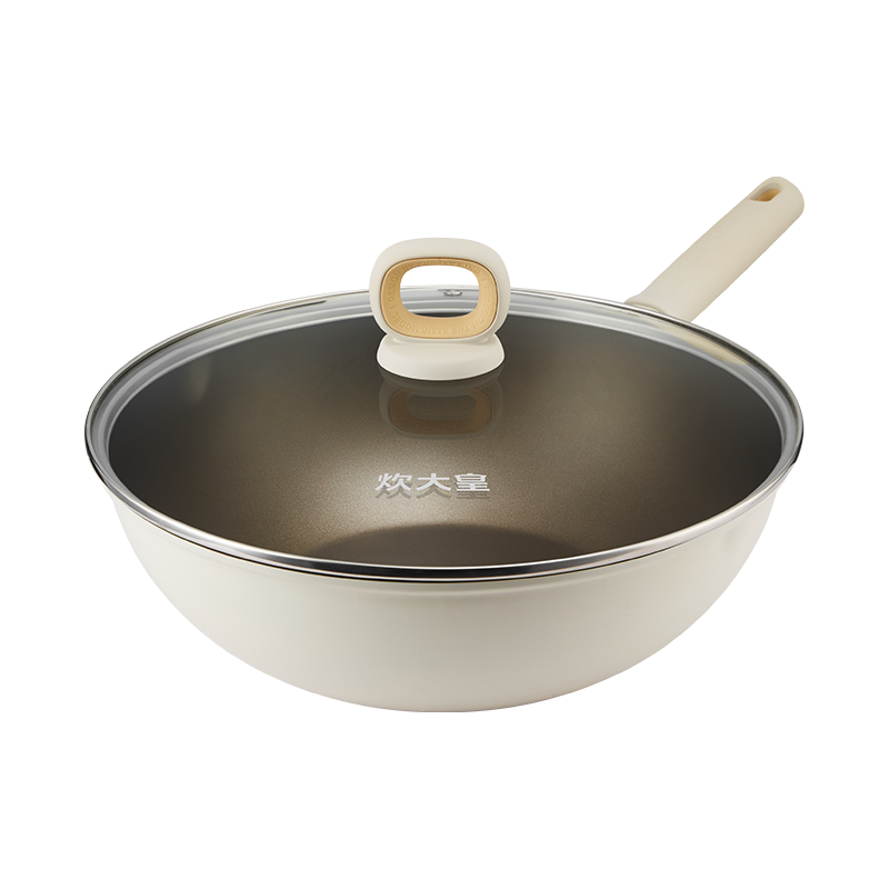 不粘锅炒锅家用不跑油聚油炒菜锅平底不沾锅电磁炉燃气灶用